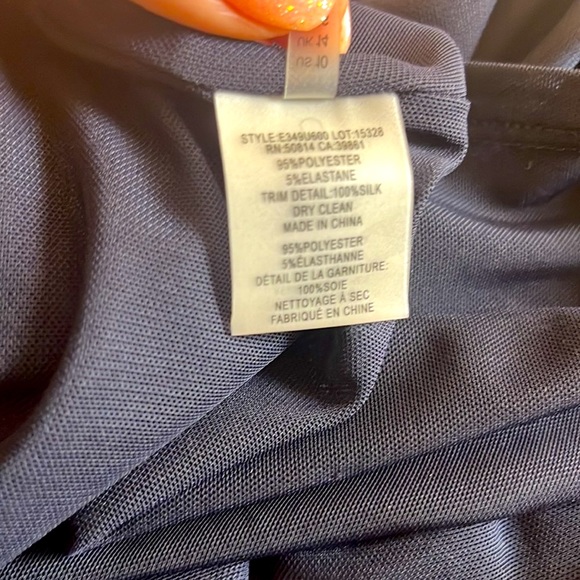 ELIE TAHARI  Everly Silk Trim Sleeveless Maxi Dress/Gown - Picture 14 of 15